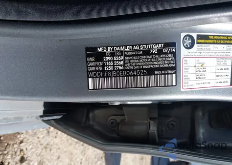 2014 Mercedes-Benz E 350 4Matic z USA, uszkodzony, nr VIN WDDHF8JB0EB064525